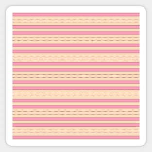 Pink Horizontal Lines Sticker